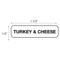 Nevs Turkey & Cheese Label 1/2" x 1-1/2" DIET-575 - alternate 2